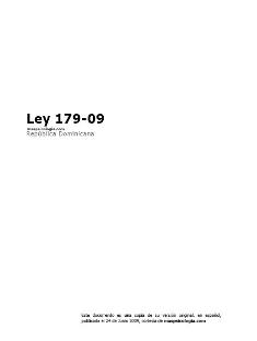 Ley 179-09