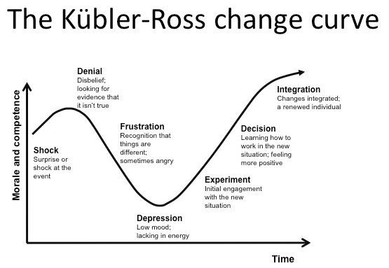 Curva del cambio Kubler Ross